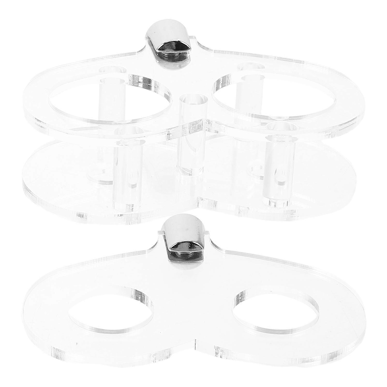 Transparent Sword Display Wall Holder Acrylic Mount Rack for Decor 2Pcs Durable