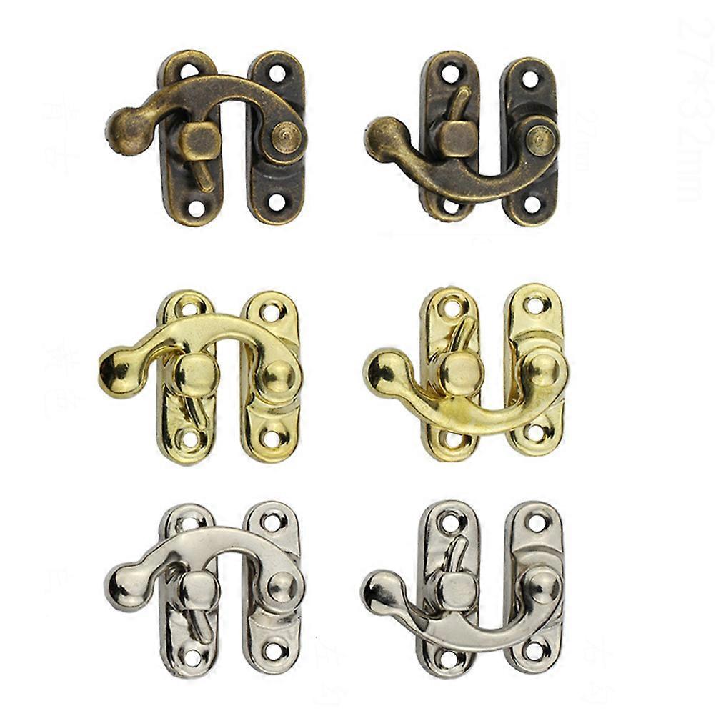 Retro Hasp Latch Iron Wooden Box Locking Gift Boxes 30Pcs