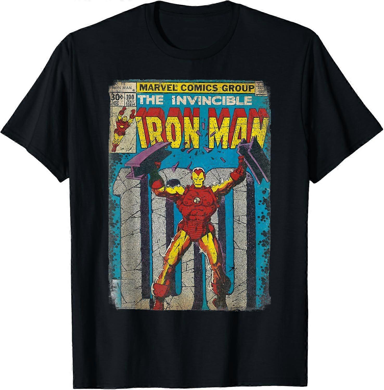 Iron Man Classic Retro Comic Vintage Cover Graphic T-Shirt TN 2154