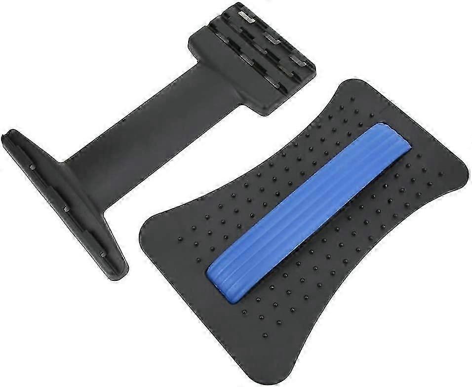 Spinal Lumbar Support Lumbar Disc Herniation Back Massage Stretching Massager-Blue