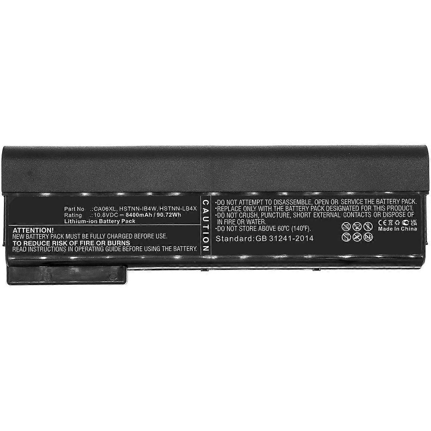 10.8V 8400mah 90.72wh Li-ion