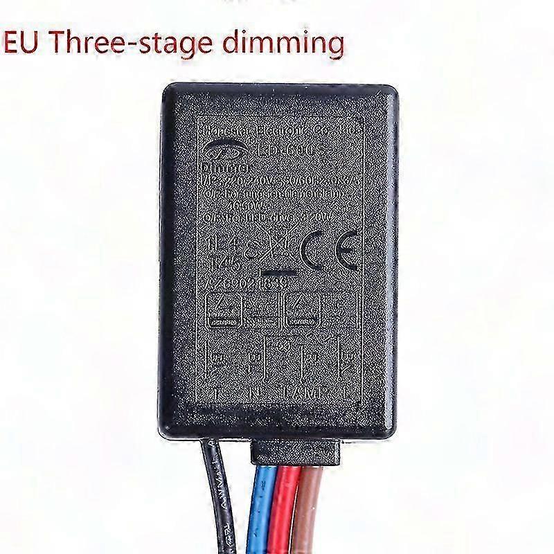 3-Way Touch Dimmer Switch with On/Off Function for US/EU Standards