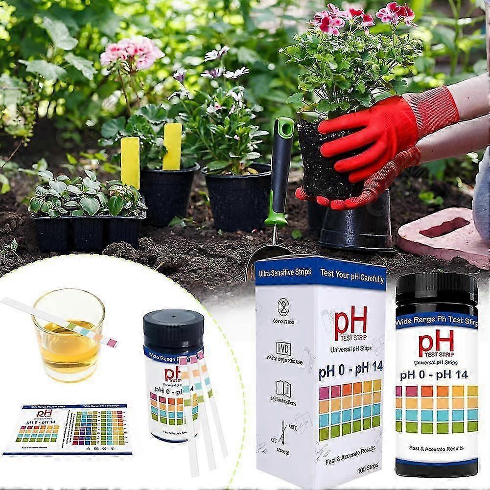 100Pcs Universal Modern Quickly Strips, Full Testing Range Test 0-14, Ph Ph