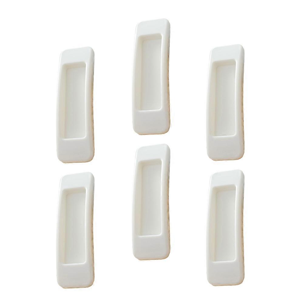 Door Handle Adhesive Pull Knobs for Home 18Pcs White Wardrobe Handles