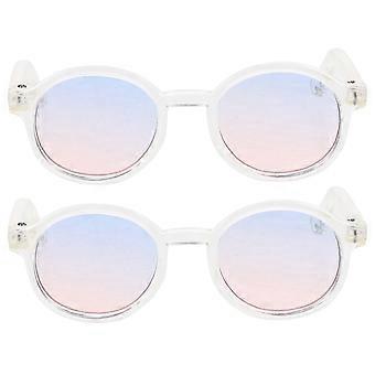Óculos de boneca de plástico transparente para artesanato (10 pares)