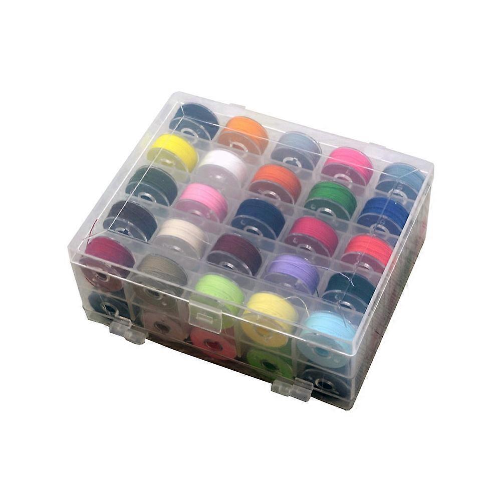 Sewing Machine Bobbin Set with 36 Colors Thread in Storage Box