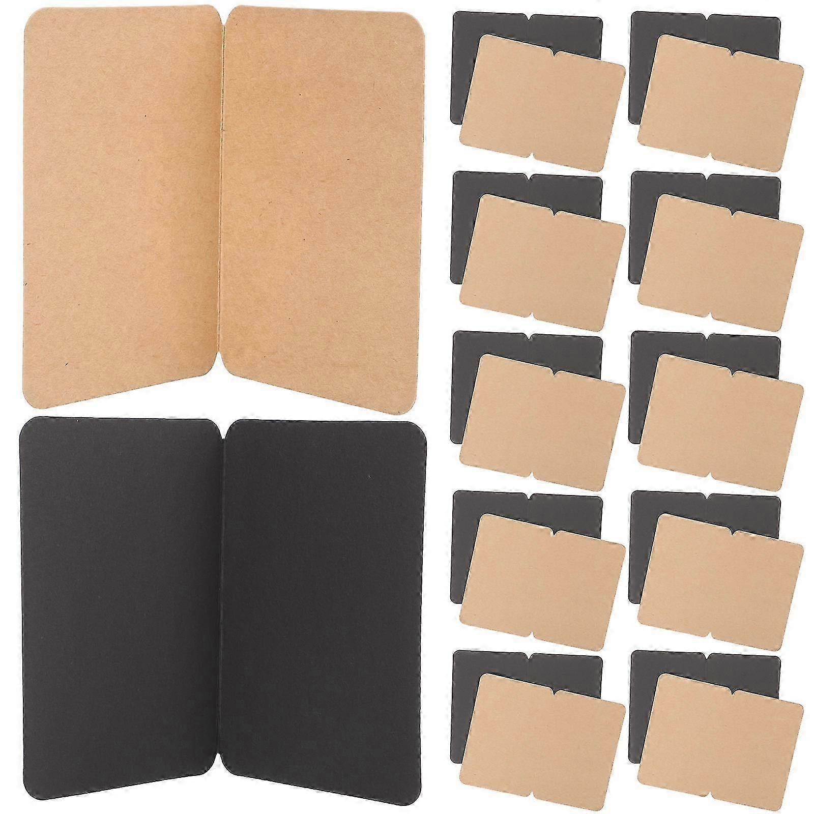 Kraft Paper DIY Folding Message Blank 50Pcs Pack