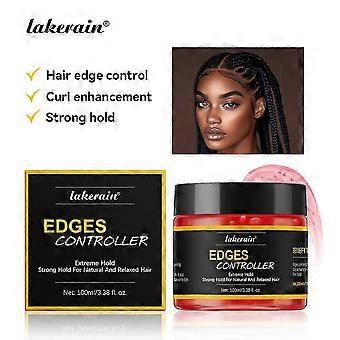 Strong Hold Edge Control Gel with Castor Oil, Non-Greasy, Non-Flaking, No White Cast, Long Lasting, Supports Hair Growth, For All Hair Types