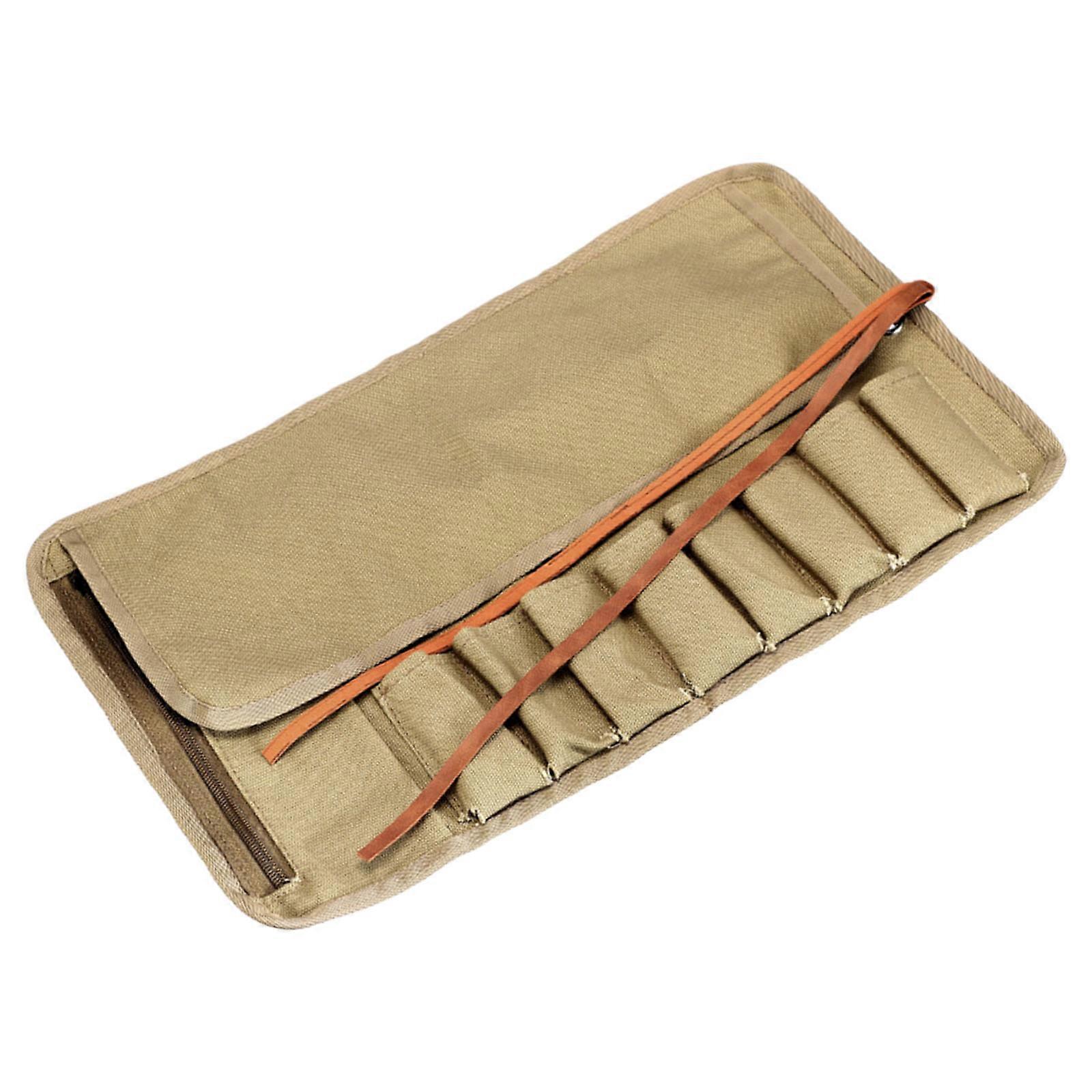Adaptable Foldable Tool Bag With 8 Segmented Zones Perfect For Various Hand Instruments And Workshop Items Multicolor
