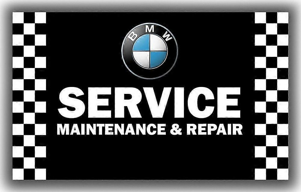 BMW bilservice bilflagg D0104