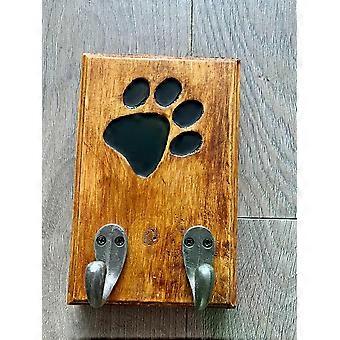 Handcrafted wall mounted dog lead holder