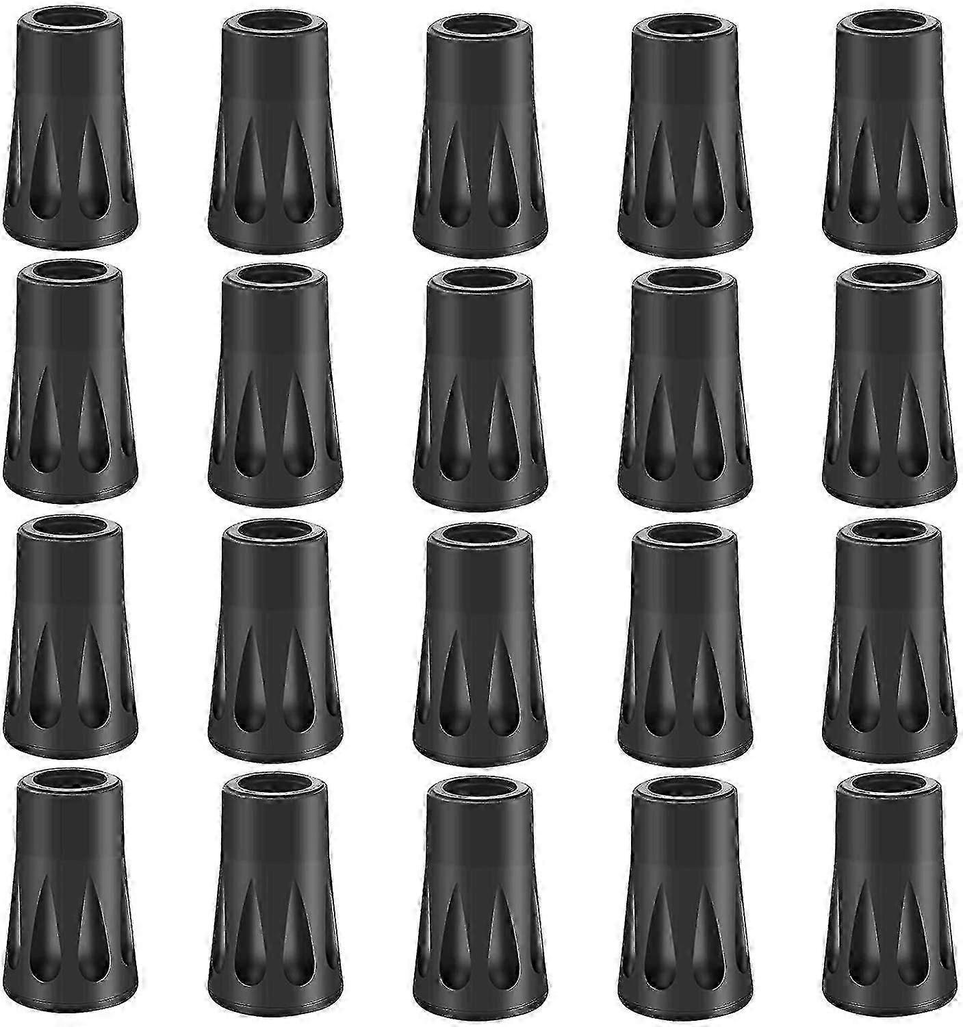 20pcs Rubber Buffer Set Hiking Poles Rubber,buffer Nordic Walking Pads