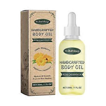 Aceite corporal artesanal de caléndula pura, reduce el enrojecimiento de la piel con cicatrices, hidrata, suaviza y reafirma.