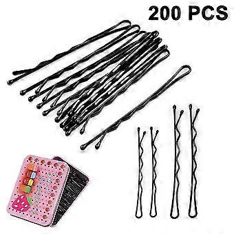 Hairpins Black Metal Hair Clips For Girls And Women
