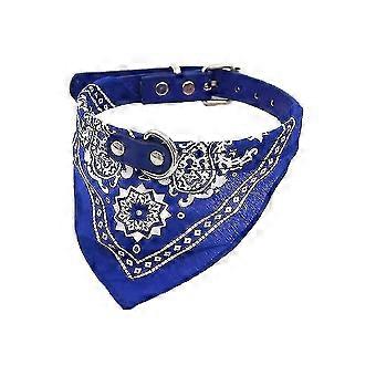 Adjustable Pet Dog Cat Puppy Bandana Triangle Collar Leather Scarf