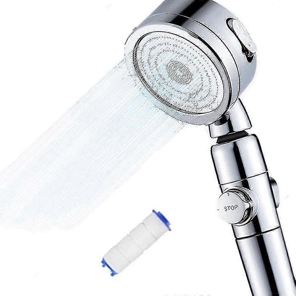 High Pressure Shower Head,with On/off Full Shutoff Push Button And Switch