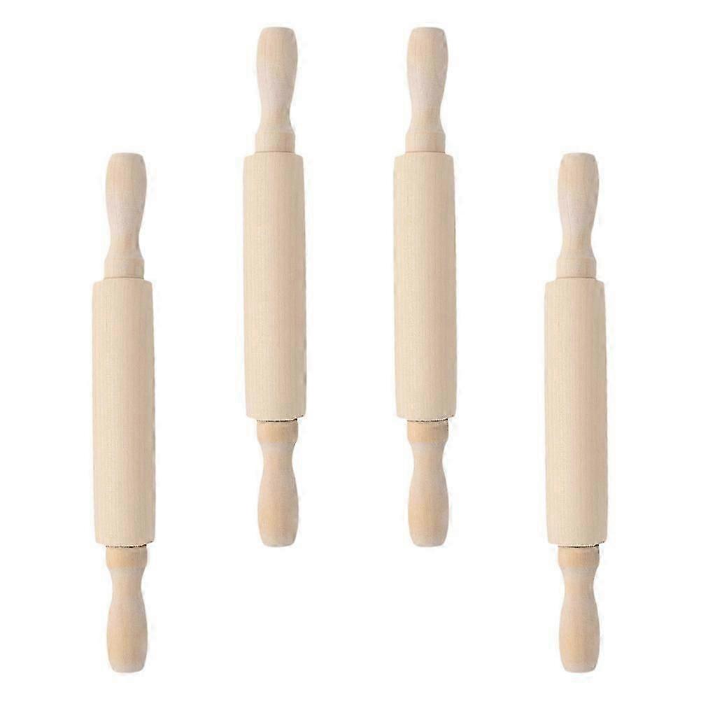 Rolling Pin Wood Baking Rolling Pin for Kitchen 4Pcs Multi-Use Tool