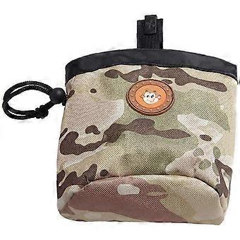 Dog Training Pet Feeding Pocket Puppy Snack Reward Waist Pouch Pet Supplies(yellow camouflage)