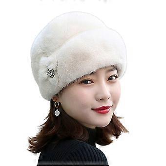 Faux Fur Trimmed Winter Fashion Hat For Women Fashionable Outdoor Warm Hats
