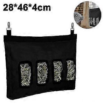 Hay Feed Dispenser for Rabbits 28*46*4cm Preto Rabbit Hay Feeding Station