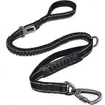 Heavy Duty Dog Leash Especially Large Dogs Up to 150lbs, 4-6 Ft Reflective Dog Walking Training Shock Absorbing Bungee