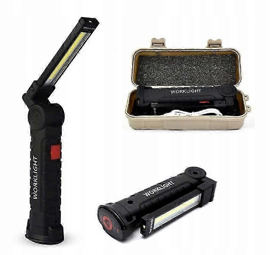 Large lamp workshop flashlight led cob magnet usb [MI]