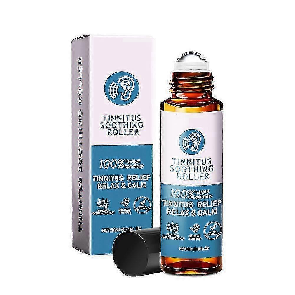 Roll-on anti-acouphènes, huile essentielle apaisante naturelle à base de plantes, extrait de ginkgo biloba, pour soulager les acouphènes et les bourdonnements d'oreilles - hcx1