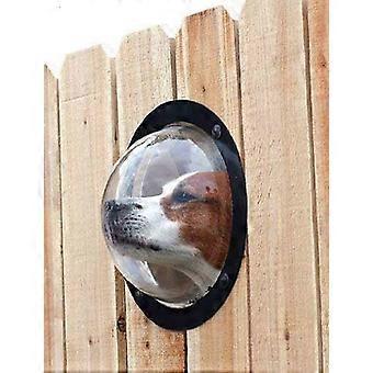 Pet Dog Fence Window - Durable Acrylic Dome Window for Dog Cat Prevents Fence Jumping, Reduces Barking (1Pack)