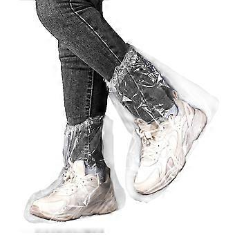 10 paar wegwerpbare, waterdichte schoenovertrekken, verdikte, antislip, transparante overtrekken voor heren en dames