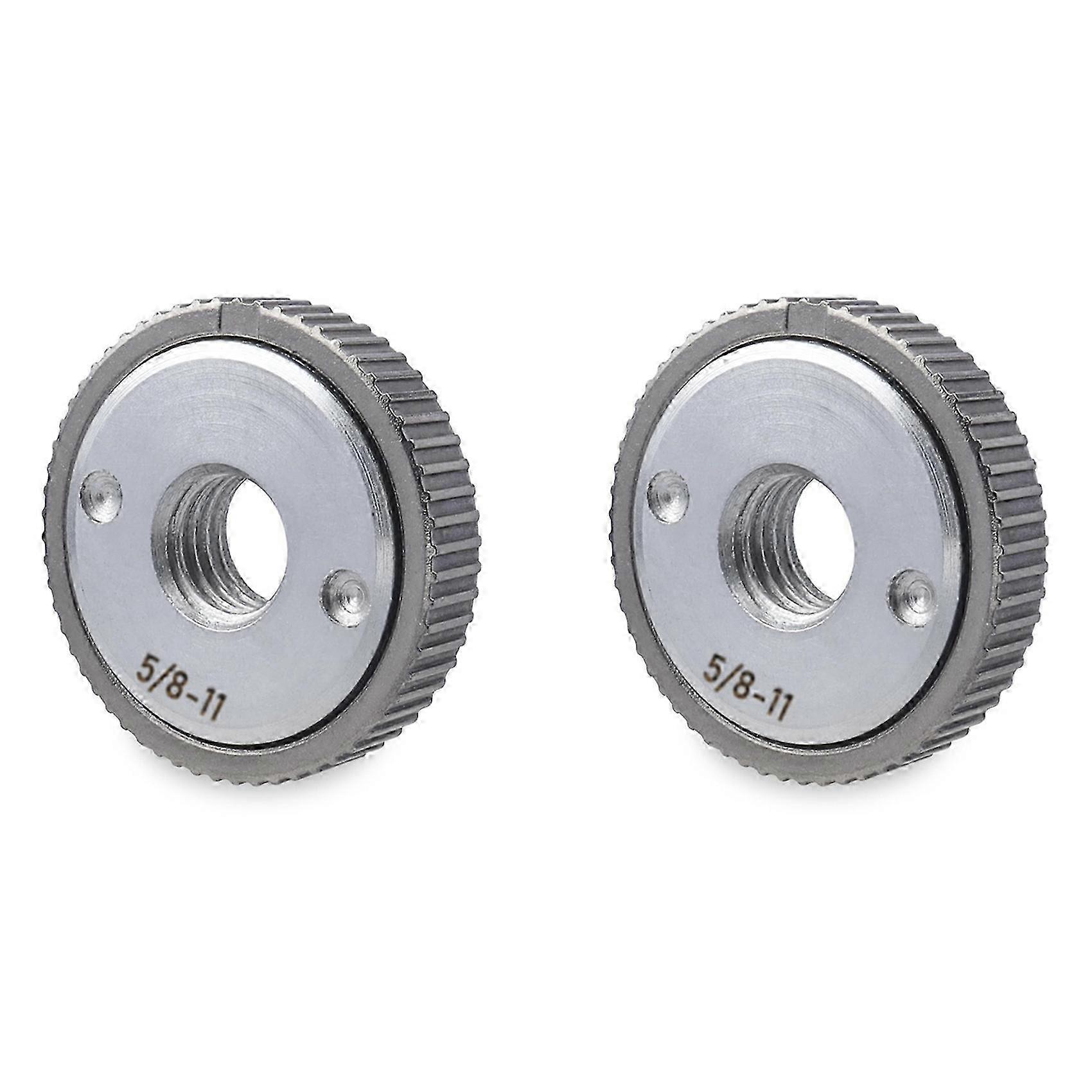 2pcs 5/8-11 Quick Release Angle Grinder Flange Locking Nuts