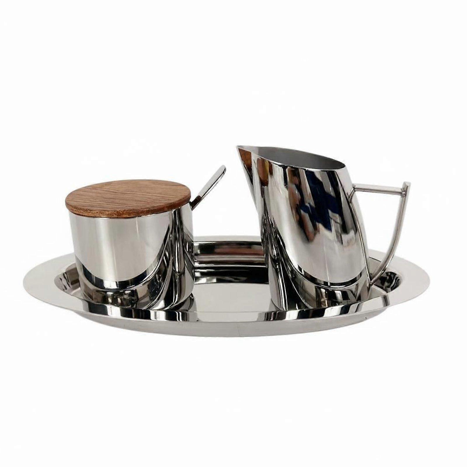 3 Pieces Modern Coffee Condiment Server Serving Ware for Hotel