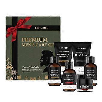 East Moon Herren-Weihnachtspflegeset für Körper, Gesicht und Bart, tägliche Erfrischung, Weihnachtsgeschenk