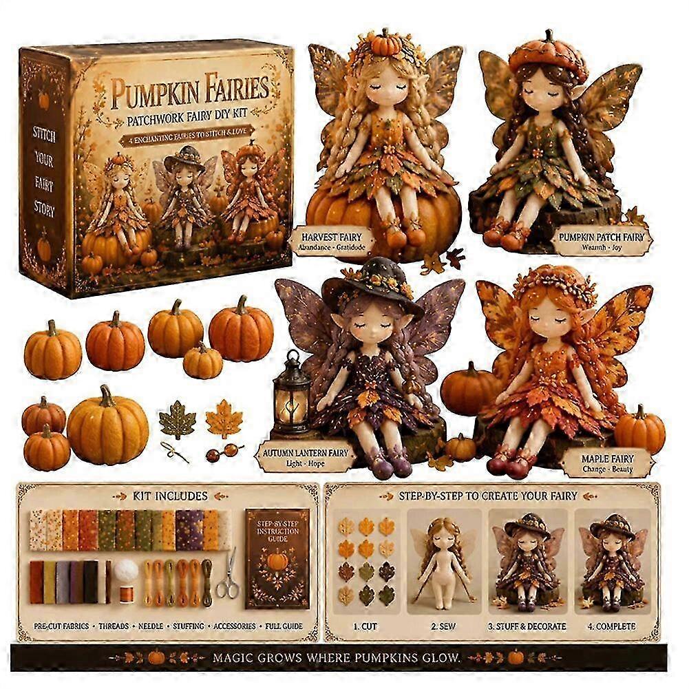 Fairy Patchworks Diy Collection Fun Flower-Fairies Patchworks Sewing Craft Kit