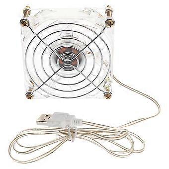 Pet Cooling Fan USB Acrylic Portable Fan for Cooling Use Transparent