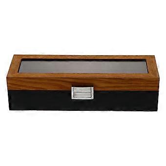 Wood Watch Box Watch Storage Case Multi Color For Valentine's Day Family Scratch 1Pack