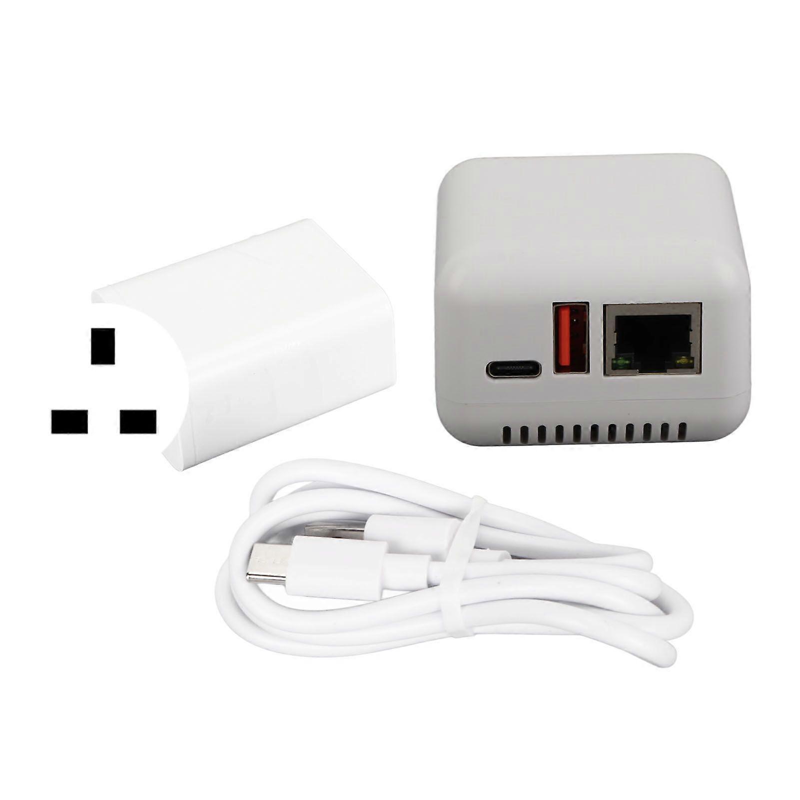 USB 2.0 Network Print Server 5V LAN Print Share Server Wireless Print Server for Windows XP for Android for Linux 3.4 100?240V UK Plug