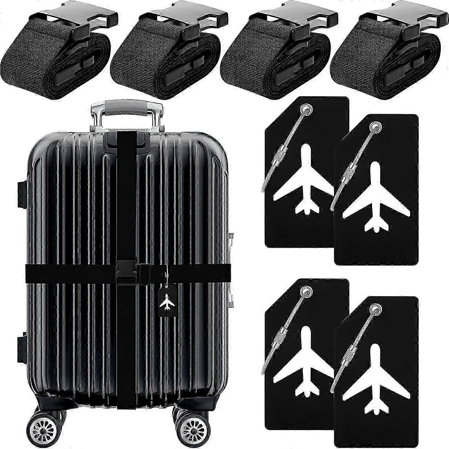 Heavy-Duty Adjustable Luggage Strap Kit