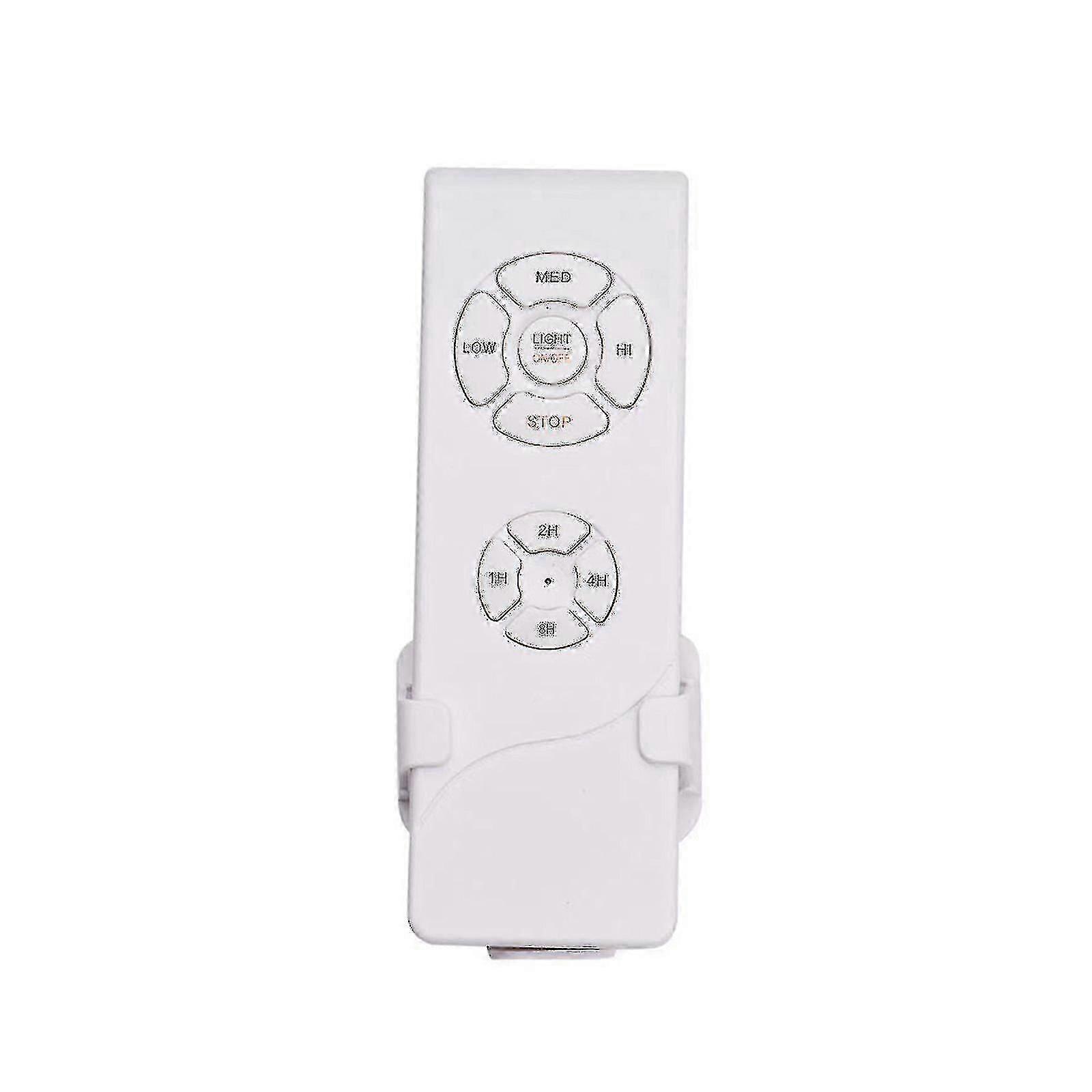 Remote Control Compatible Fan Lamp Light On/off Wind Speed Control 1/2/4h Timer -c