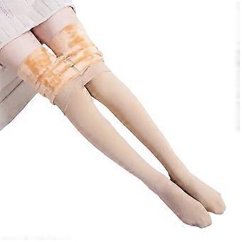 Fleece gevoerde panty voor dames, thermische panty voor dames, winterpanty, Polar Skin zwarte effectkousen, thermische sokken voor dames