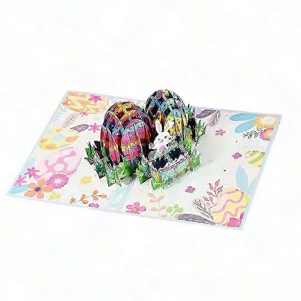 3D Easter Greeting Card with Bunny and Egg
