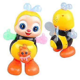 Dancing Robot Toy with Lights and Music, Electric Bee Interactive Gift for Kids Parties and Travel