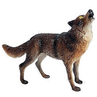 Realistic Wolf Figurine for Kids Learning and Creative Play, Wildlife Animal Educational Toy Display