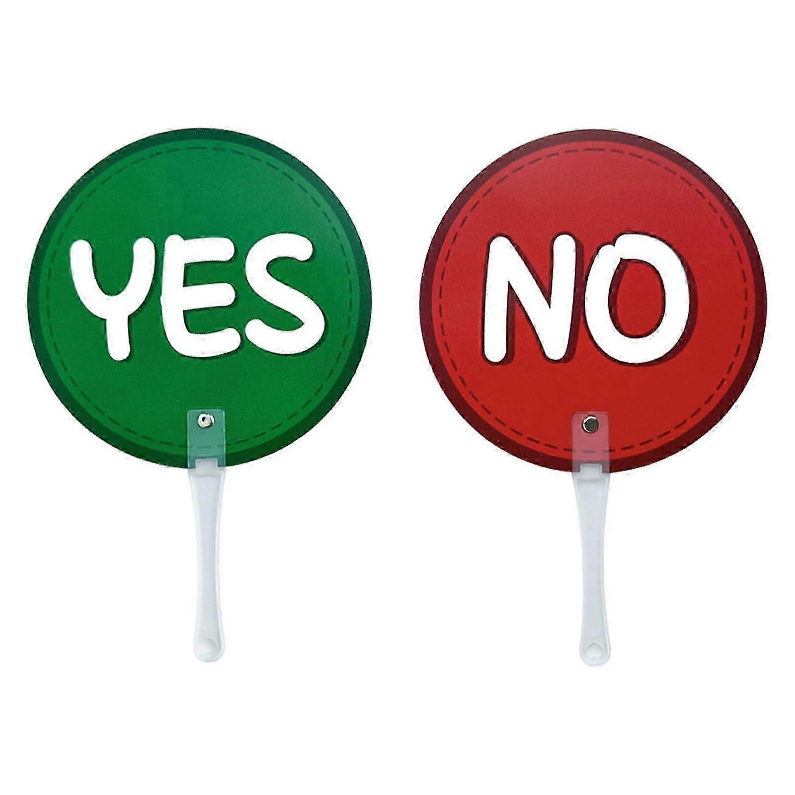 20Pcs Double Side Plastic True False Voting Sign Green Red Classroom Tool