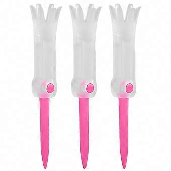 Training & Practice Golf Tee, Foldable Rotatable Anti-Flying Accessories, Pink