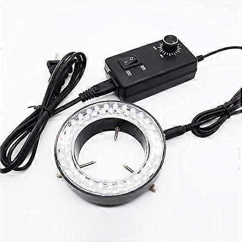 60 LED Adjustable Ring Light for Stereo Microscope, 110V Shadow Illumination