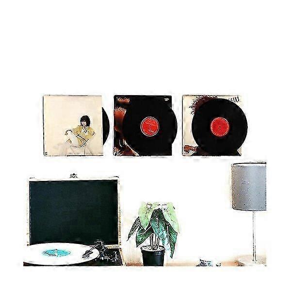 Vinyl Record Rack Acrylic Clear 8 Pack Wall Mounted Storage Rack