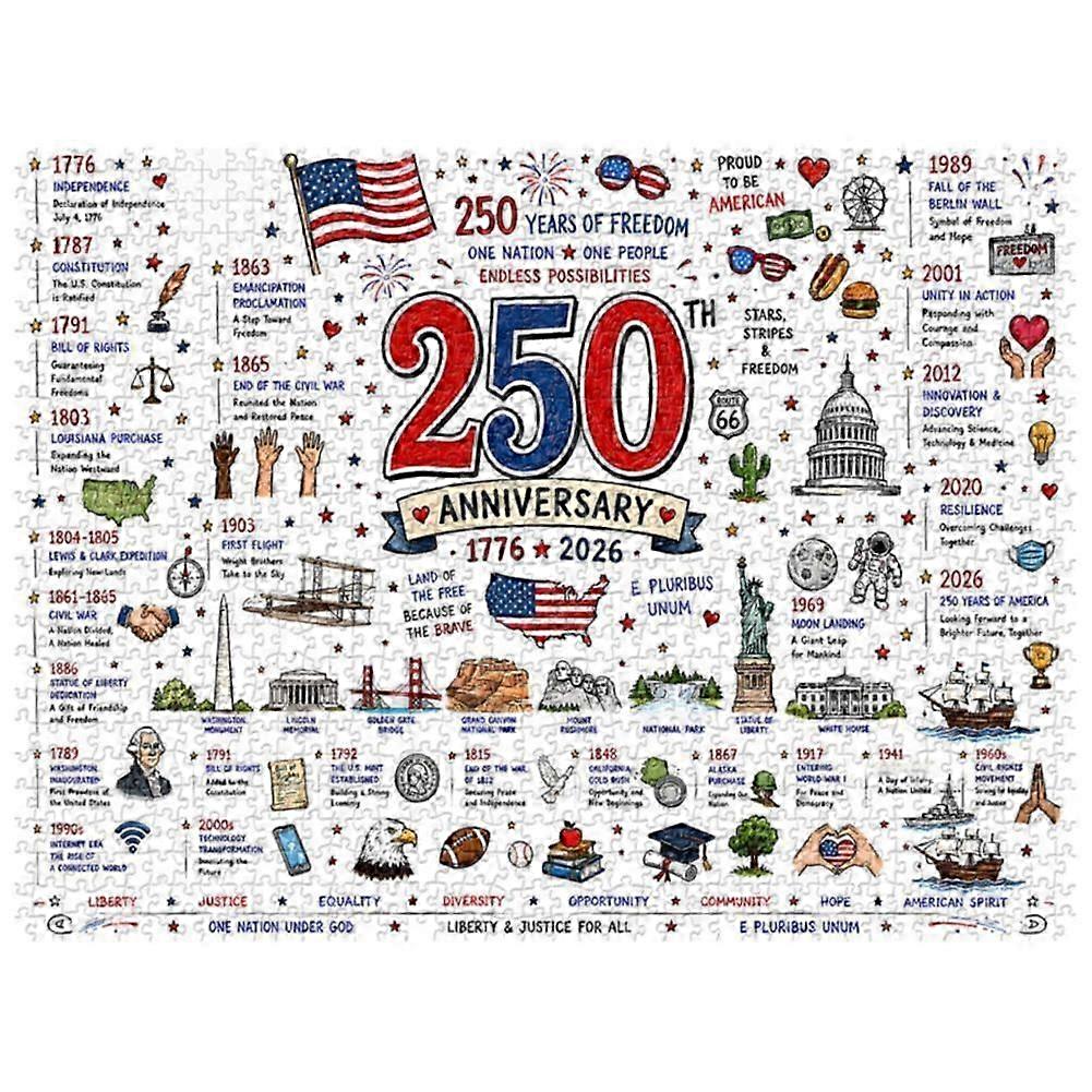 250th Anniversary Eagle Flag Jigsaw