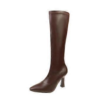 Stivali da donna con tacco a spillo alto, design elegante e minimalista, tacco sottile, comodi, versatili e disponibili in diverse altezze per slanciare la figura.