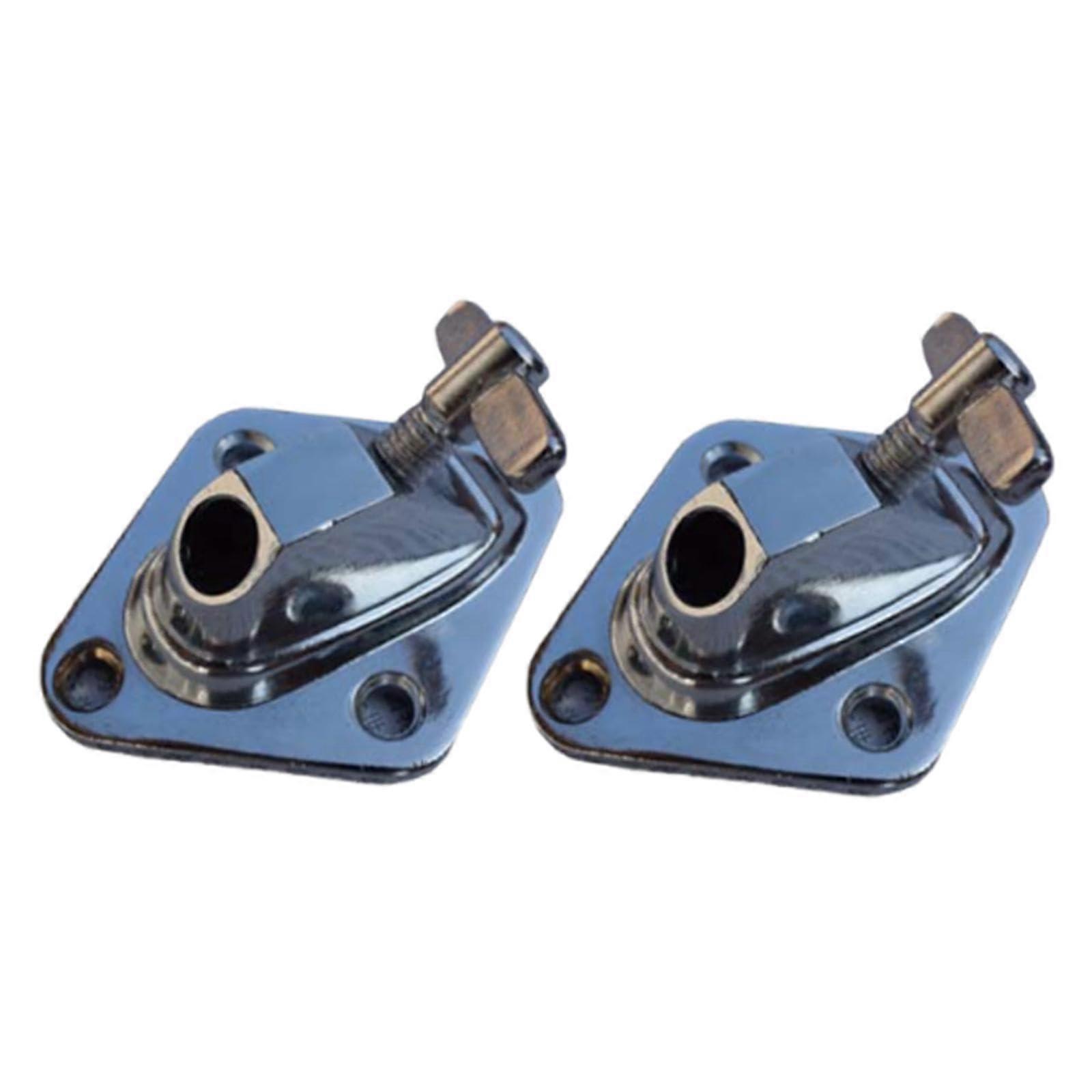 2x Metal Floor Tom Leg Brackets Set, Durable Drum Brackets for Quick Replacement and Stable Support