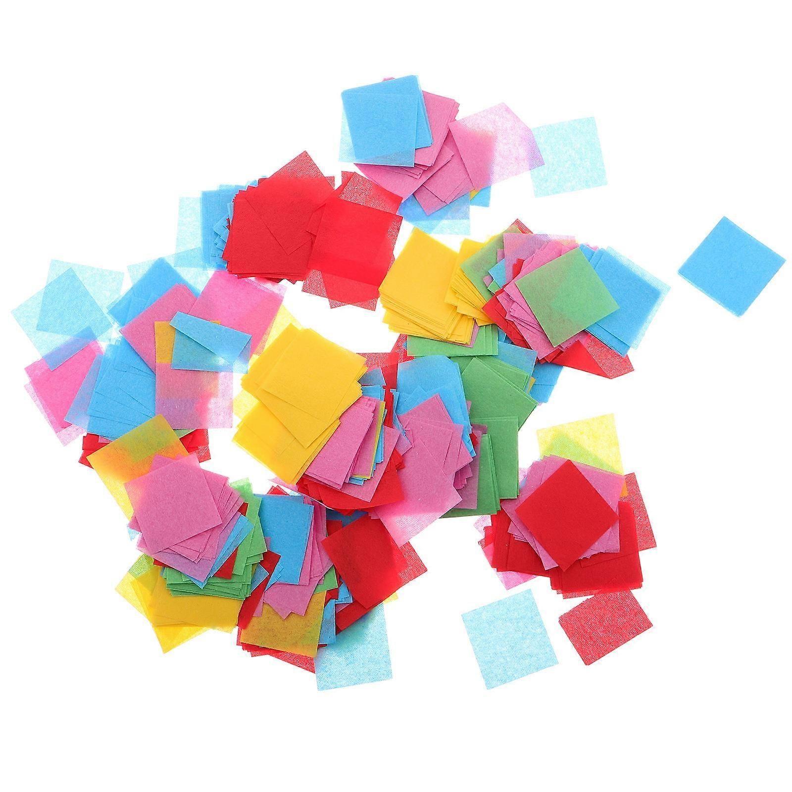 Assorted Color Tissue Paper Squares Confetti compatible with Table Decoration 1Set